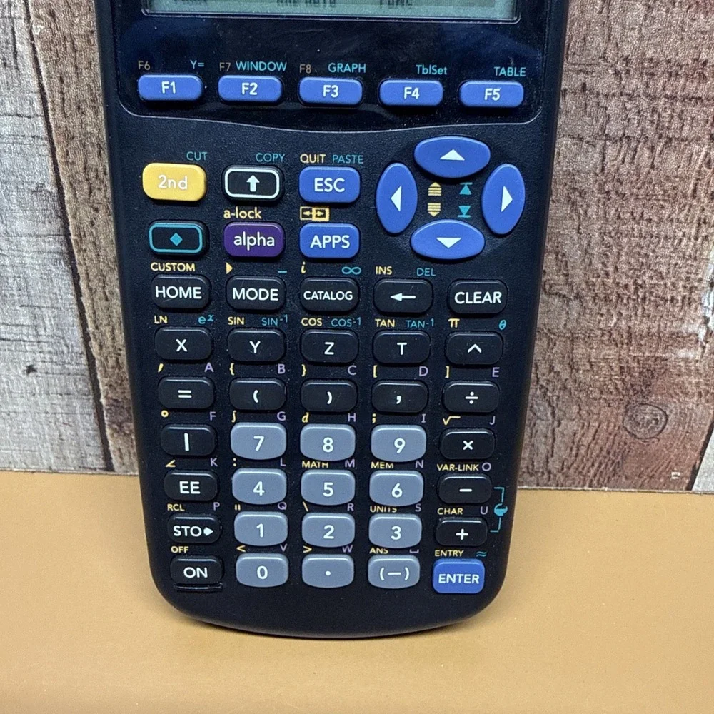 Texas Instruments TI-89 Graphing Advanced Calculator+Cover, Tested,Works w/Batt.